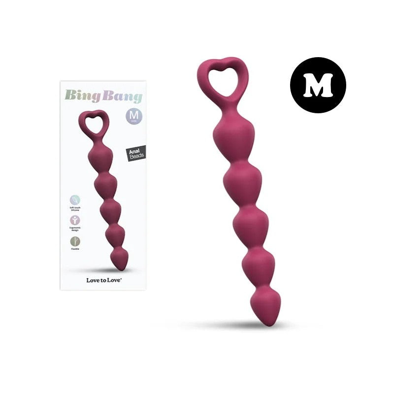 LoveToLove–“BingBang”SiliconeBeads–M(Wine)