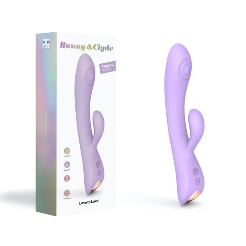 LoveToLove–Bunny&ClydeTappingRabbitVibrator(Purple)