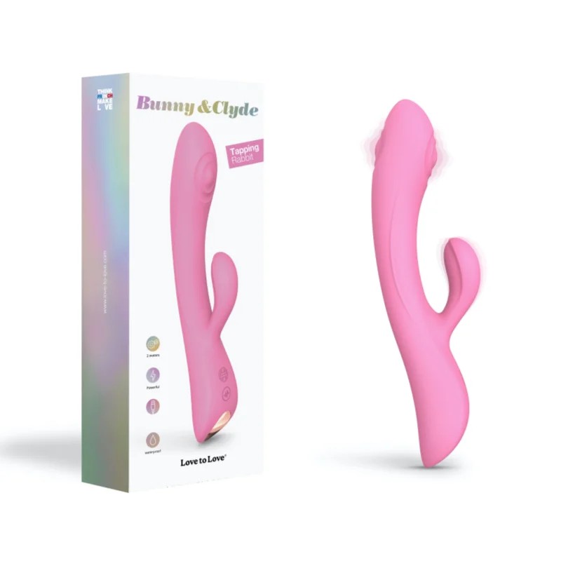 LoveToLove–Bunny&ClydeTappingRabbitVibrator(Pink)