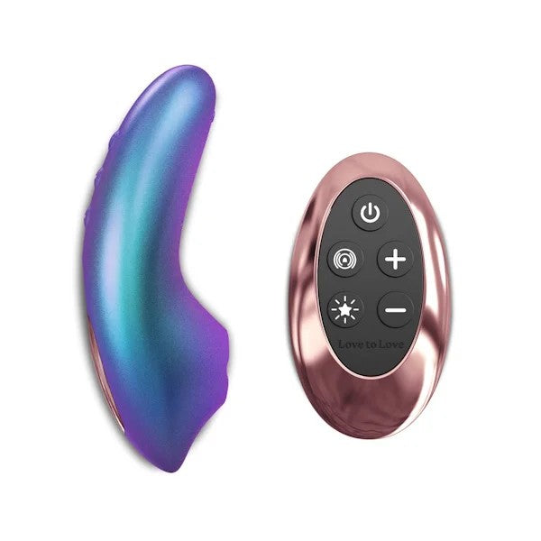 LoveToLove–“Dreamer”FlappingTongueMassagerWithRemoteControl(IridescentTurquoise)