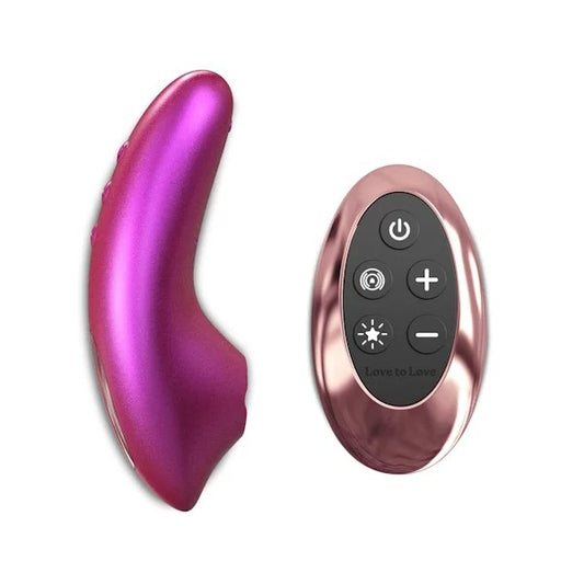 LoveToLove–“Dreamer”FlappingTongueMassagerWithRemoteControl(IridescentBerry)