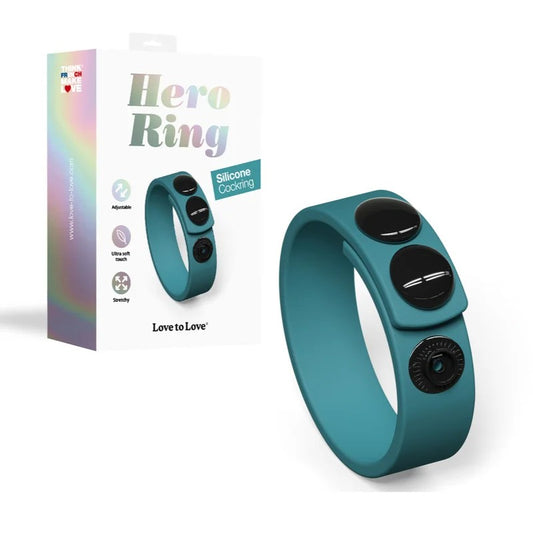 LoveToLove–“HeroRing”SiliconeCockring(Teal)