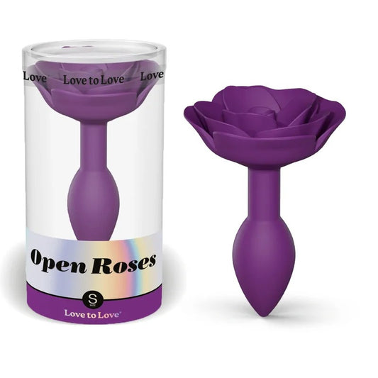 LoveToLove–OpenRoseSiliconeAnalPlug–Small(PurpleRain)