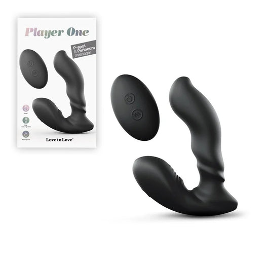 LoveToLove–“PlayerOne”P-Spot&PerineumVibratingMassager(Black)