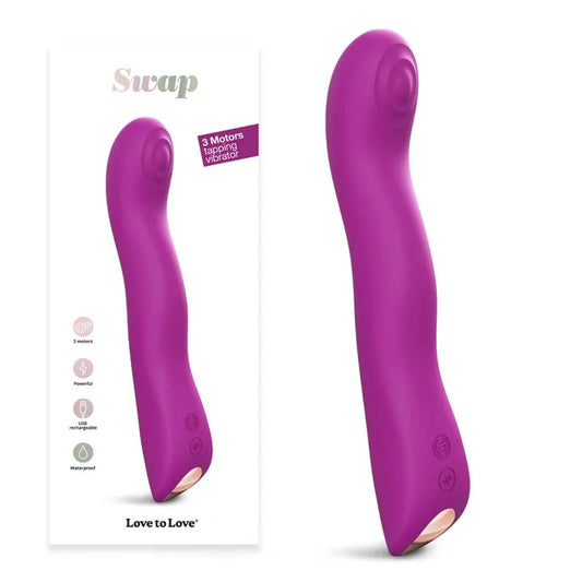 LoveToLove–“Swap”3MotorTappingVibrator(Orchid)
