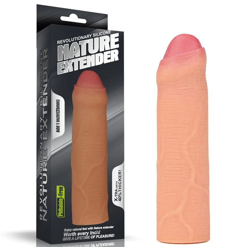 LoveToy–1″UncutPenisExtenderSleeve(LightFlesh)