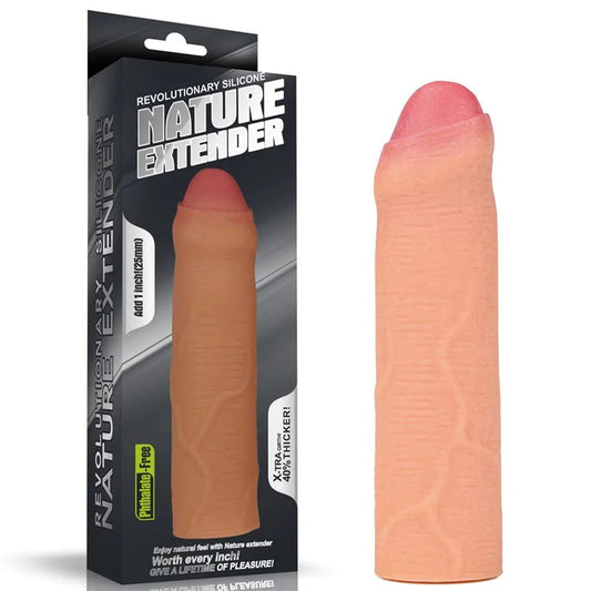 LoveToy–1″UncutPenisExtenderSleeve(LightFlesh)