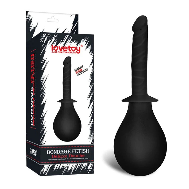Lovetoy–BondageFetishDeluxeDouchewithPenisTip(Black)