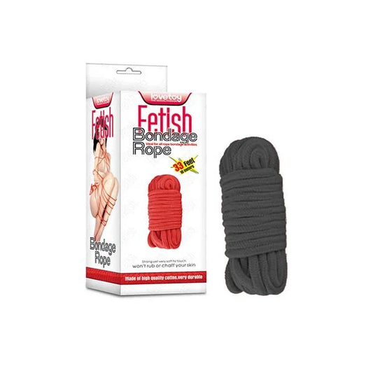 Lovetoy–FetishBondageRope(Black)