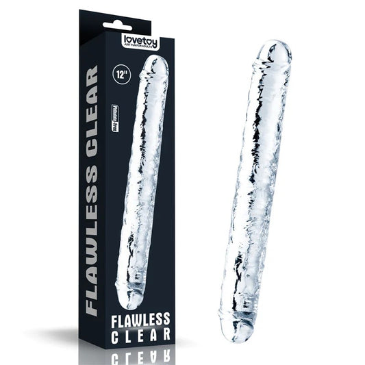 Lovetoy–FlawlessClear12″DoubleEndedDong(Clear)