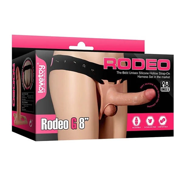Lovetoy–Ingen/RodeoHollowG8″Strap-On(LightFlesh)