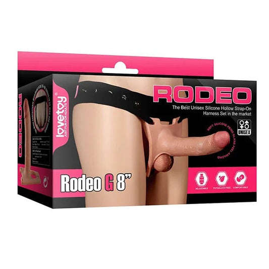 Lovetoy–Ingen/RodeoHollowG8″Strap-On(LightFlesh)