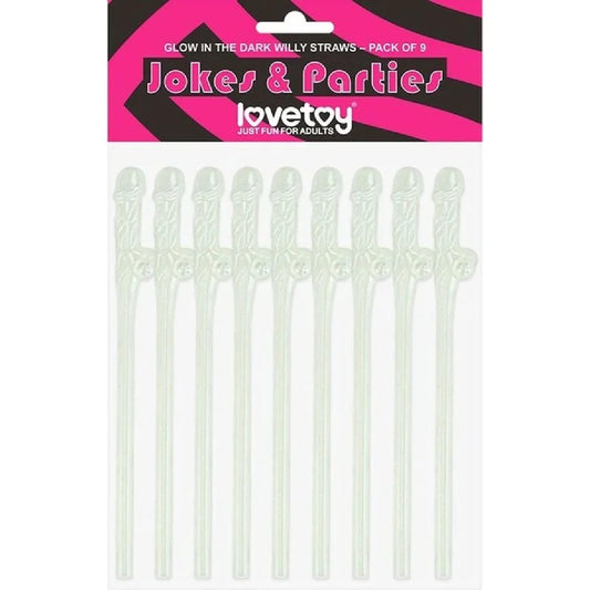 Lovetoy–Jokes&PartiesPackof9|DickyStraws