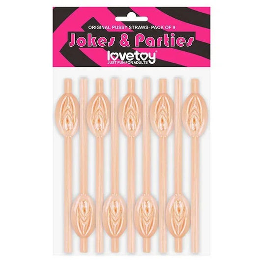 Lovetoy–Jokes&PartiesPussyStraws–9pk(LightFlesh)
