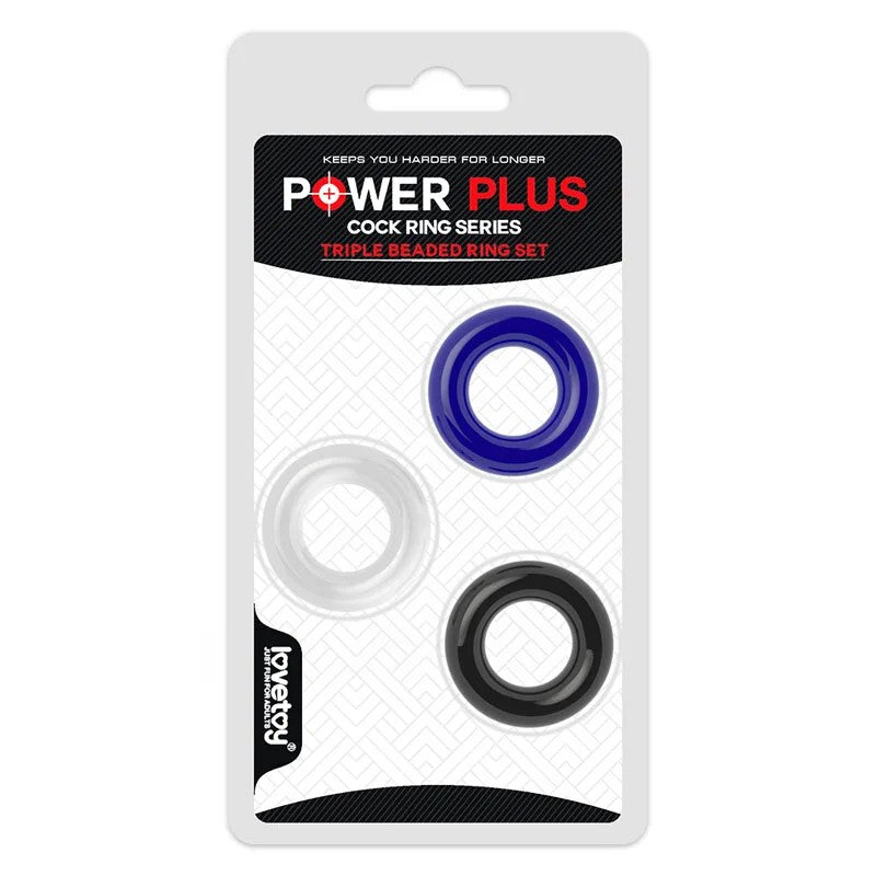 Lovetoy–PowerPlusCockRingTripleDonutRingSet