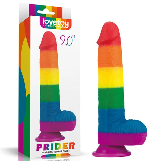 Lovetoy–Pride9″Dildo(Rainbow)