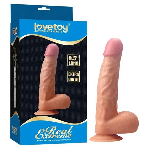 Lovetoy–RealExtreme8.5”ExtraGirthDildo(Flesh)