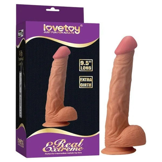 Lovetoy–RealExtreme9.5”ExtraGirthDildo(Flesh)