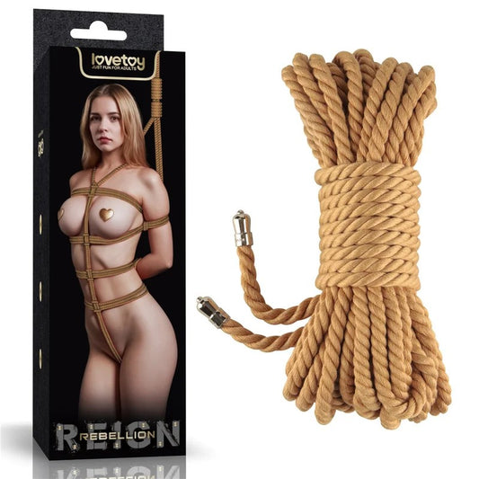 Lovetoy–RebellionReign10mHempBlendRope(Natural)