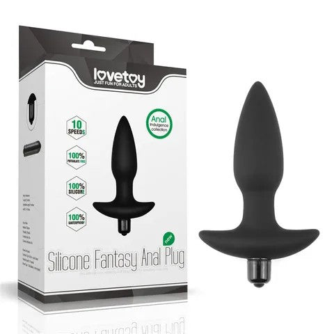 Lovetoy–SiliconeFantasyAnalPlug(Black)