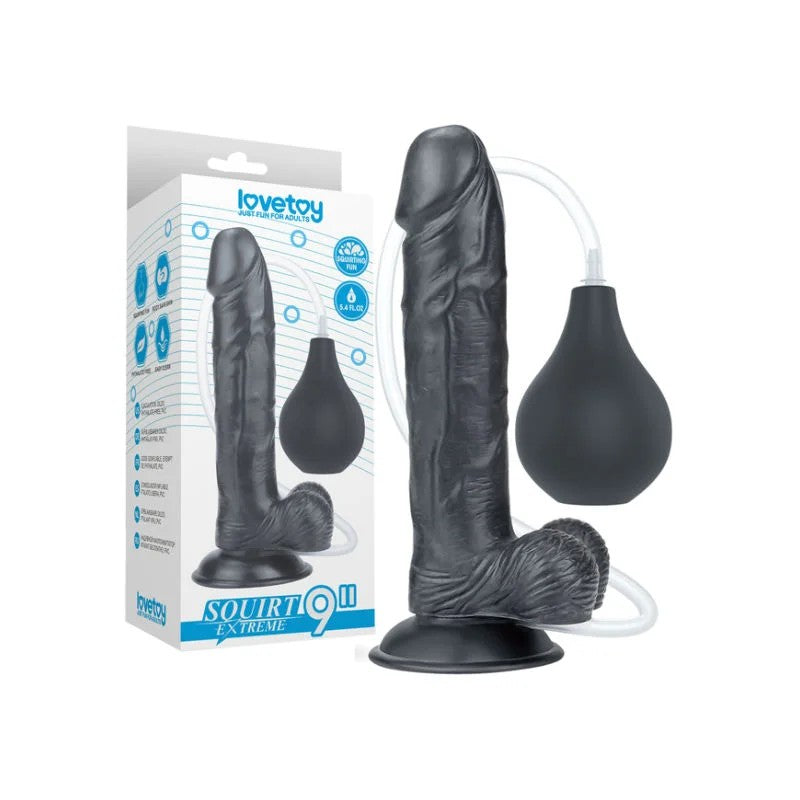 LoveToy–SquirtExtreme9’InchSquirtingDong–(Black)