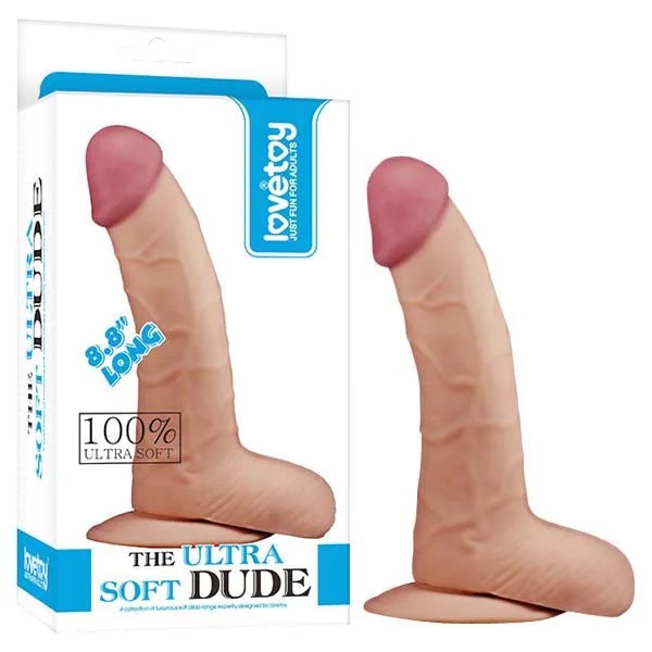 Lovetoy–TheUltraSoftDude8.8″Dong(LightFlesh)