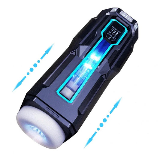 Lurevibe–3-in-1TelescopicSuckingVibratingDeepthroatMaleMasturbator