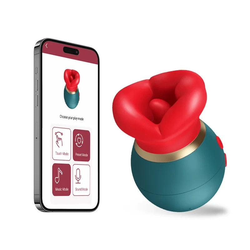 Lurevibe–3in1AppRemoteControlBigMouthVibratorWith360°TongueLicking&Sucking&Vibrating