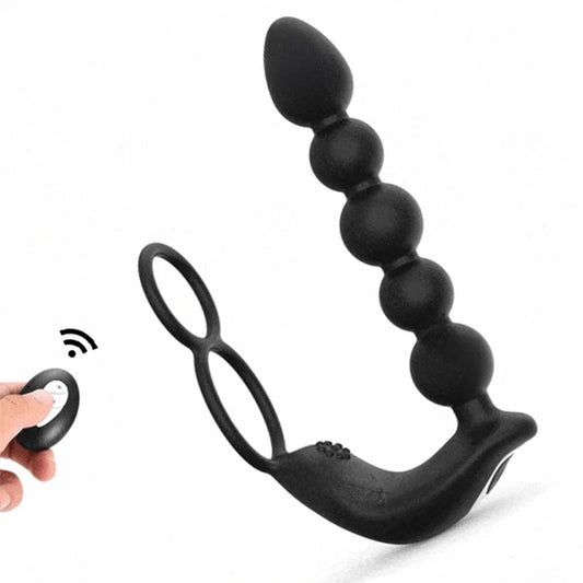 Lurevibe–ButtPlugAnalPenisRingRechargeableProstateMassager