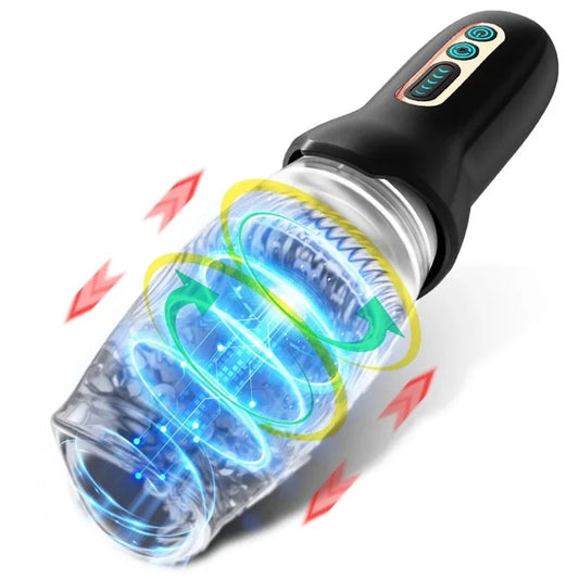Lurevibe–GawkGawk3000MAXRotatingVibratingTelescopicBlowjobMasturbator