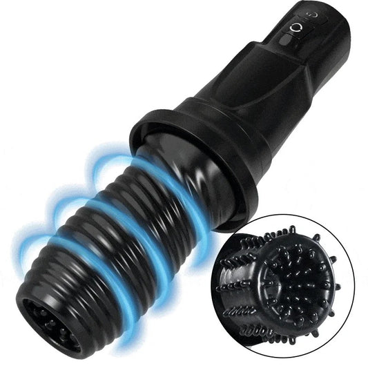 Lurevibe–GawkGawkBlack(WithCover)TivinoRotatingVibrationMaleMasturbationCup