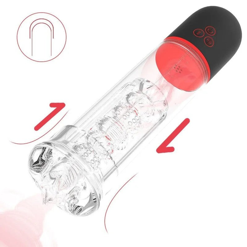 Lurevibe–Men’sFullAutomaticPenisTrainerIntelligentSuctionVacuumAircraftCup