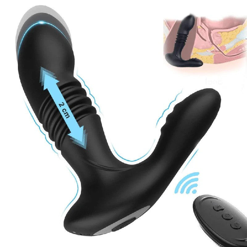 Lurevibe–Men’sRetractableProstateAnalPlugG-pointStickVibrator