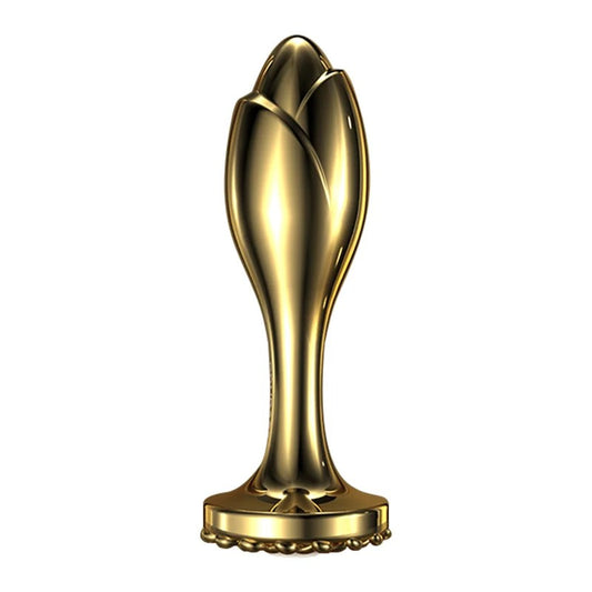 Lurevibe–PearlRoseAnalPlugGoldStainlessSteel