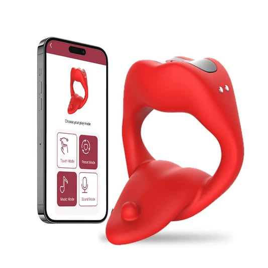 Lurevibe–PenisRingTongueDesignwith9VibrationModes