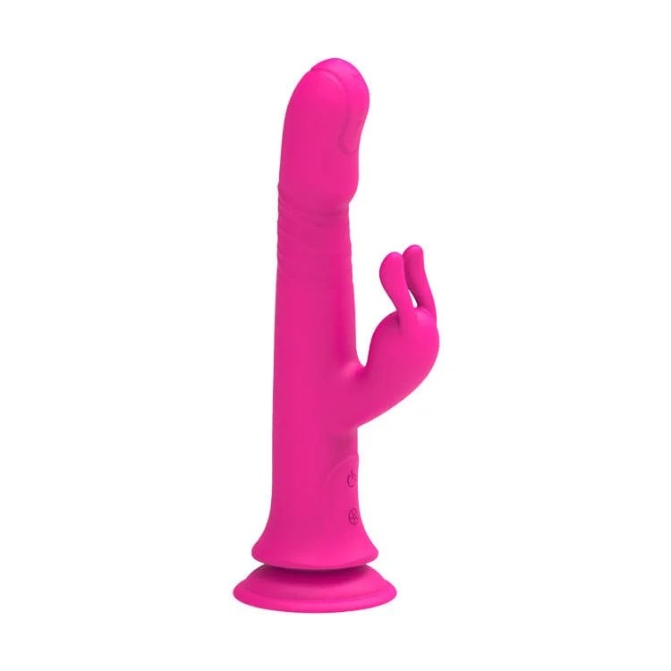 Lurevibe–RainLoveThrustingStrongShockRabbitVibratorWithSuctionCup