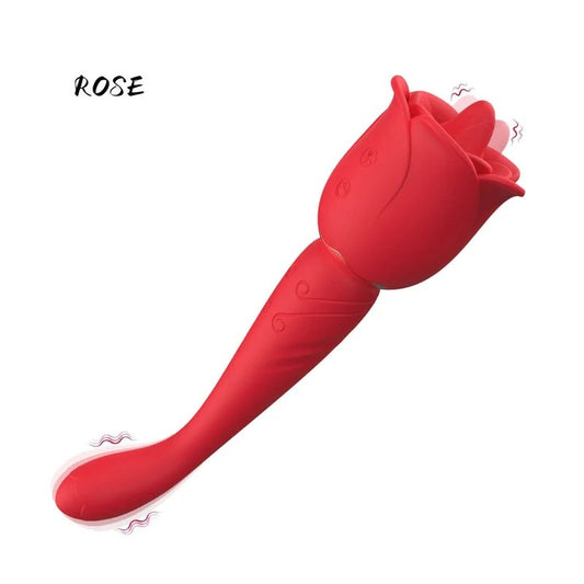 Lurevibe–RoseHoneyTongueLickingVibrationGPointMassageStickNippleMasturbationDevice