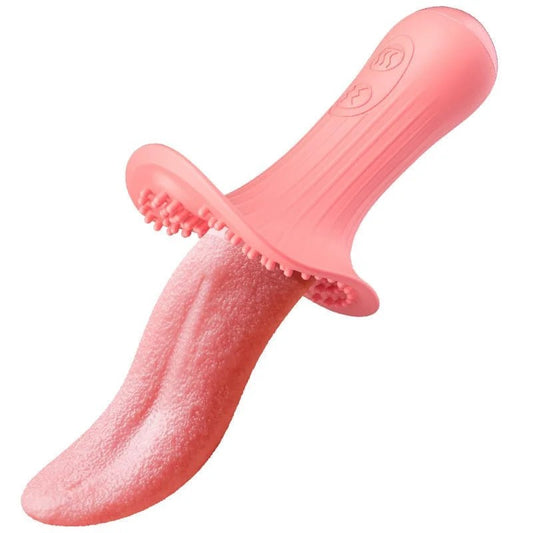 Lurevibe–RoseRealisticTongueLickingMassageVibrator