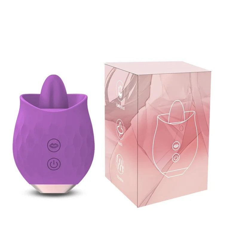 Lurevibe–RoseToyVibratorForWomeClitoralTongueLickingVibrator