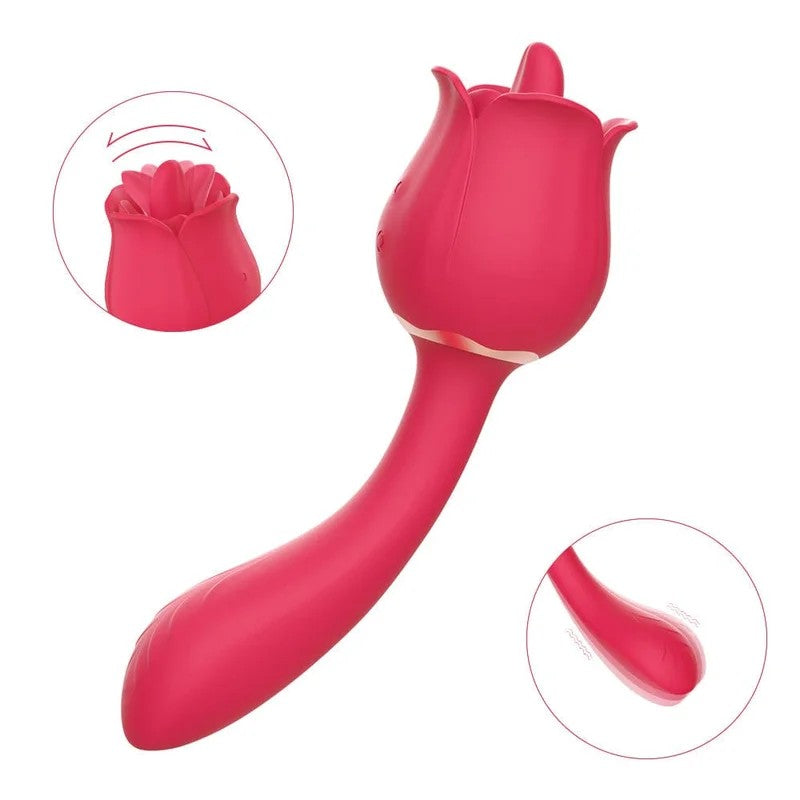 Lurevibe–RoseVibratorWithHandle