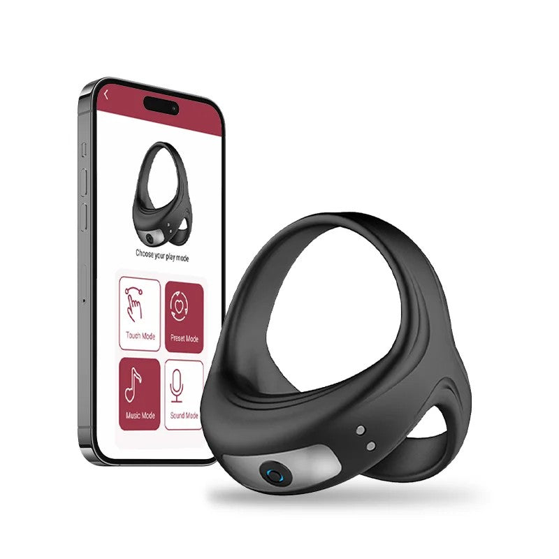 Lurevibe–VibratingCockRingwithAPP,TriangularPenisRingwith10VibrationModes