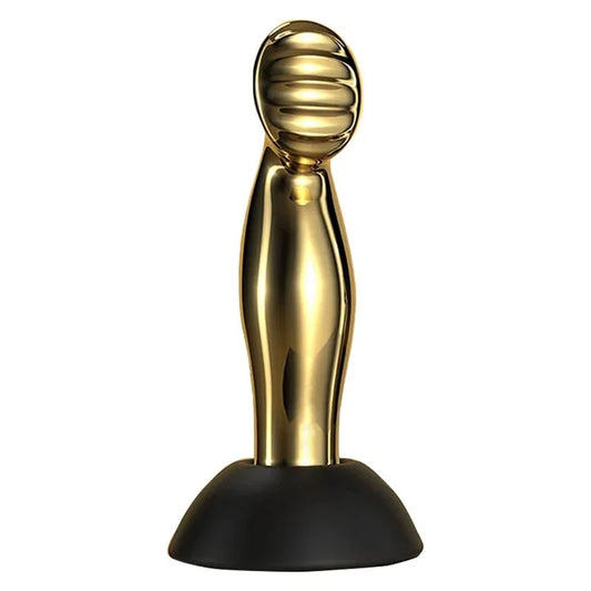 Lurevibe–WirelessRemoteControlLightLuxuryGildedProstateMassagerMasturbationStickAnalPlug