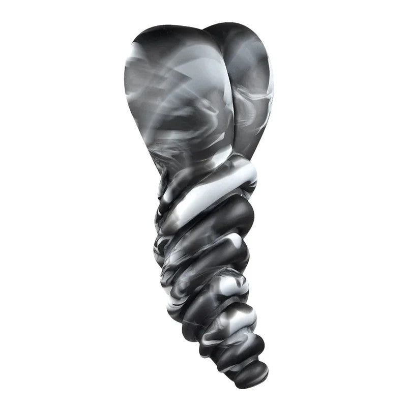 Luvgrind–HybridDildoBaseStimulatorCoverandGrinder–BlackSwirl