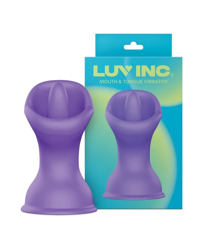 LuvInc.Mouth&TougueSuctionCupVibrator–Purple
