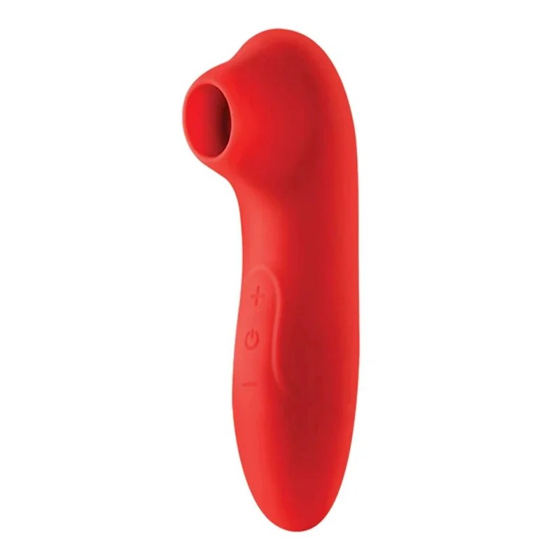 LuvLabCS-19PulsingSiliconeClitoralVibrator-Red