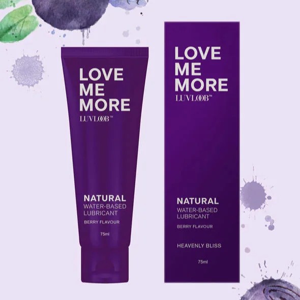 LuvLoob–LoveMeMoreNaturalBerryFlavouredWaterBasedLubricant(75ml)