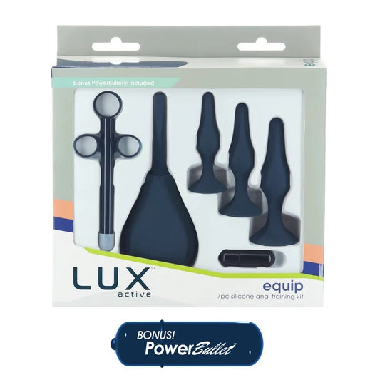 LUXActive–Equip7pcSiliconeAnalTrainingKit(Navy)