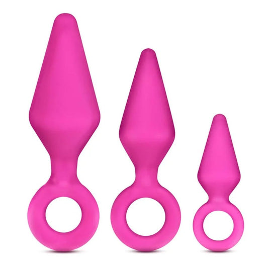 LuxeCandyRimmerAnalPlugKit–Pink