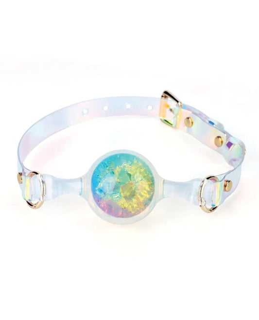 LuxePrismLargeBallGag–Rainbow