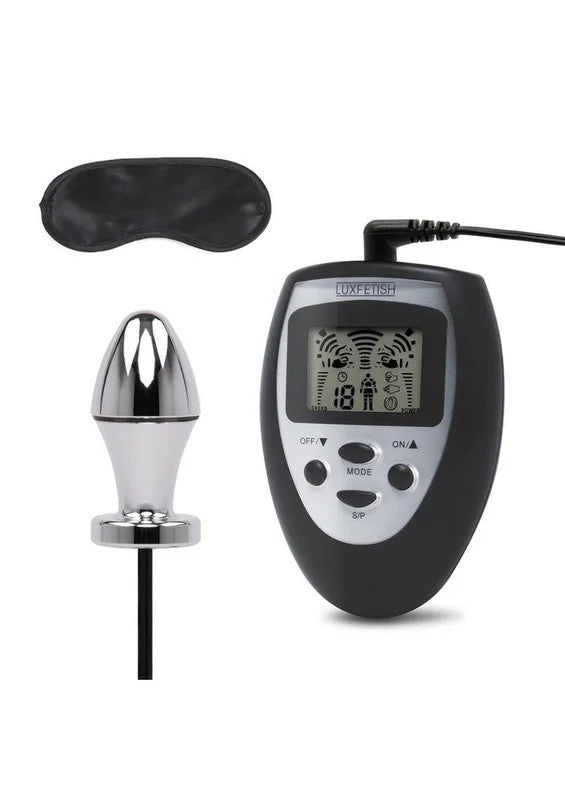 LuxFetishElectroSexShockButtPlugwithRemoteControl